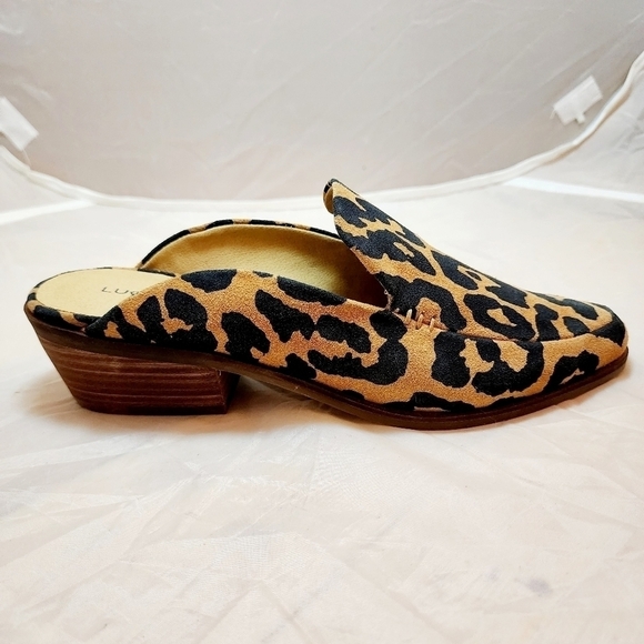 Lucky Brand Margrete Almond Toe Slip On Flats Leopard Animal Print Women's 7M - Picture 6 of 16